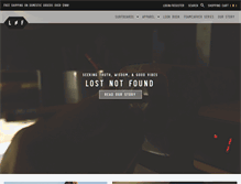 Tablet Screenshot of lostnotfound.com